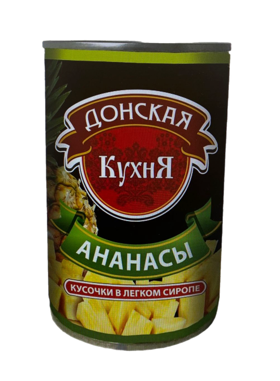 Ананасы кусочки 850мл ж/б Донская кухня, Вьетнам (12шт/кор) (22%), шт