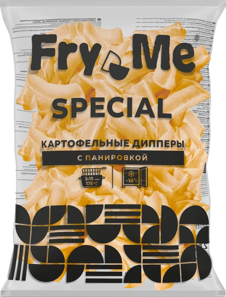 Картофельные дипперы в панировке Fry Me Special WE FRY 2,5 кг (20%), шт
